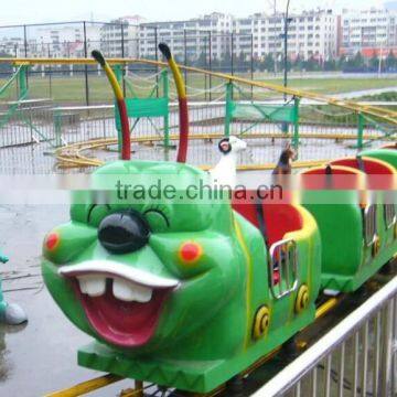 Green Worm Roller Coaster Fairground Track Ride for Sale