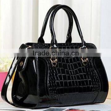 Hot sale crododile PU leather fashion shoulder bag&fashion leather bag&fashion handle bag