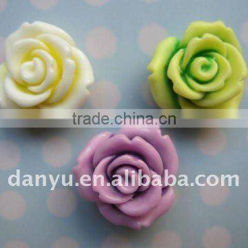 Cute DIY flat back resin flower for phone/hair decoration