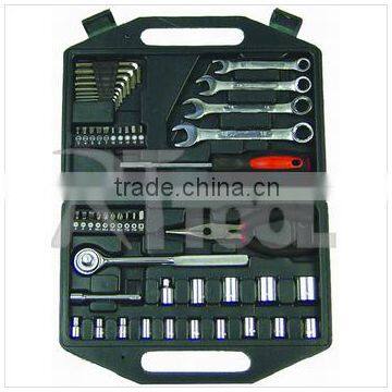 51 pcs socket wrench tools kit hand tool kit in mould blow case