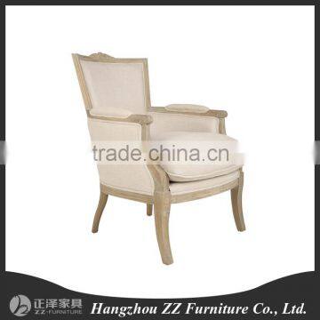 Economic provintial louis wooden salon chair