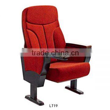 Folding Theater Seats High Back Chairs With Writing Pad Church Chair for Sale LT19