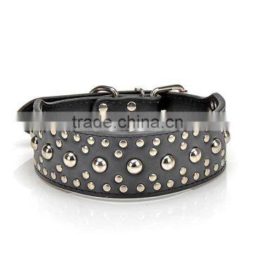 18-24'' Leather Studded Dog Collar 4 Colors 3 Size Pet Collar