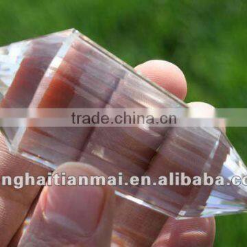 Clear hair quartz crystal point Healing,vogel