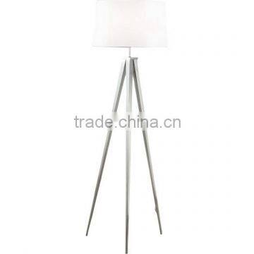 2017 hotel decorative sliver tripod floor lamp 3 legs with linen shade good for inn decor high end tripod standing lamp