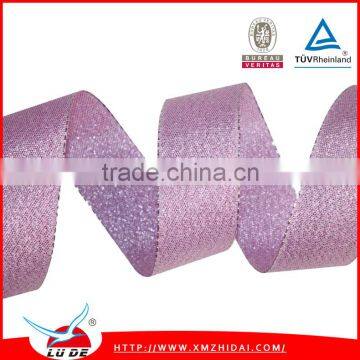 2016 Wholesale Factory Quality Metalic Glitter Ribbon