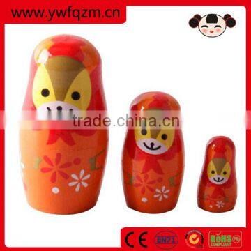 Wooden nesting doll easter decoration