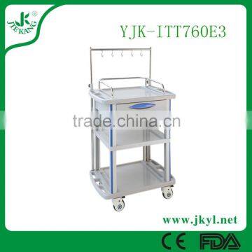 YJK-ITT760E3 Professional manufacturer of high quality stainless steel infusion cart for first aid products.