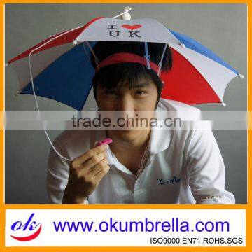 13"x8k Fashion Logo Printing Hat Umbrella for Promotion from Chinese Manufacturer