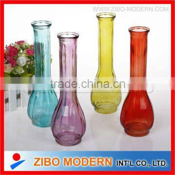 Machine made glass vase set glassware