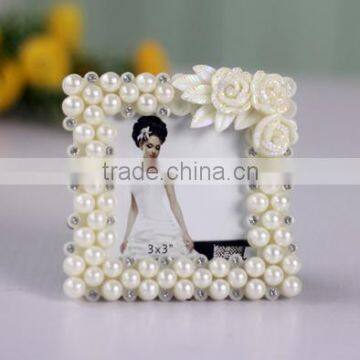 Europe Style Fancy 5x7 Resin Pearl Photo Frame Factory Direct Sale photo-4
