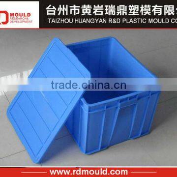 stackable plastic crate mould with lid