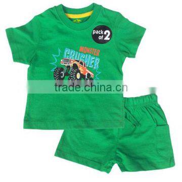 children Printed T-Shirts-Short Set, children clothes set