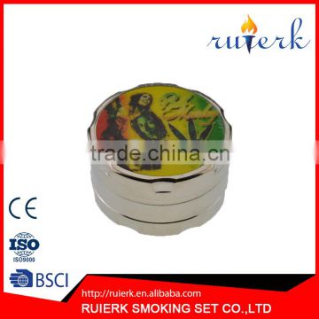 High Quality Zinc Metal Spice Tobacco Herb Grinder for Smoker As Smoking Accessory 853