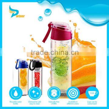 BPA free gatorade water bottle fashion design tritan joyshaker fruit infuser water bottle