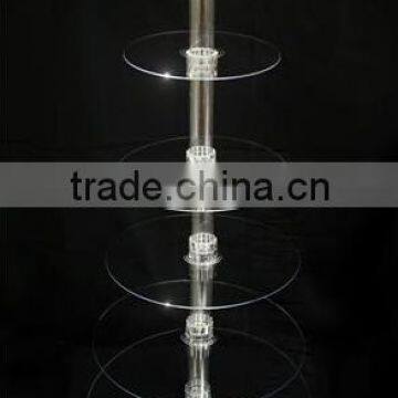 6 tier acrylic wedding cake stand, clear acrylic wedding cake stand