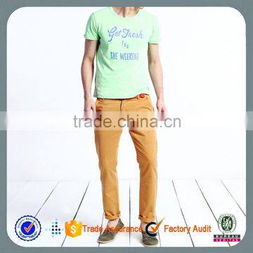 2015 Latest Design Mens Chinos Slim Fit 100% Cotton Casual Pants photo-5