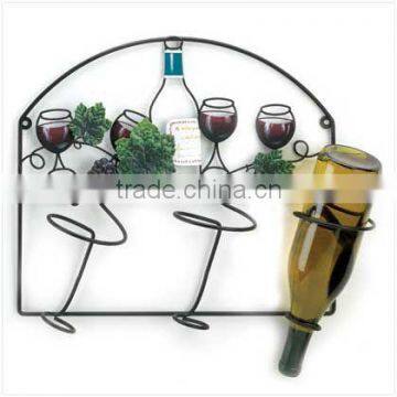 PF-WR07 Decorative wall metal wine rack