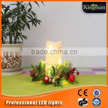 flickering flame flameless moving wick led candle lamp