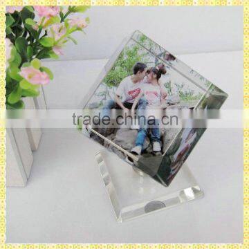 Hot Sale Rotating Crystal Photo Frame For Girlfriend Gifts