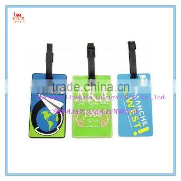 Custom Made Travel 3D Soft Pvc Luggage Tag, OEM Custom Travel Wholesale Silicone Luggage Tag photo-6