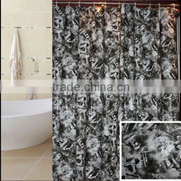 hot sale/latest fashion peva printed shower curtains