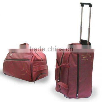 Best Design Red Oxford Big Luggage Bag,600D PolyesterTravel Trolley Bag for Promotion