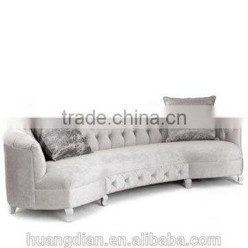 Velvet fabric living room furniture handcrafted tufted sofa chesterfield sofa