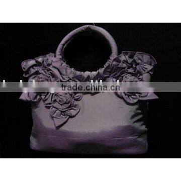 Satin Flower Handbag