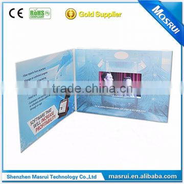 4.3 Inch Artificial Folded paper LCD Video Greeting Cards