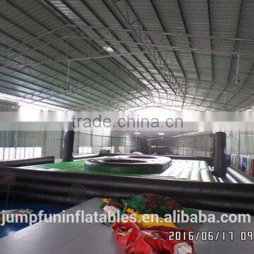 2016 Inflatable Beach Volleyball Court With Trampoline For Sale photo-2