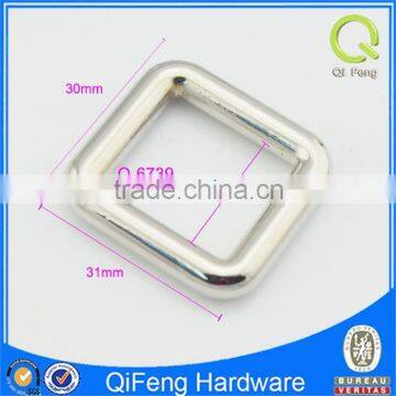 Q-6739 Decorative Pin Belt Buckle for Bags Metal Buckle Supplier Shiny Silver photo-3