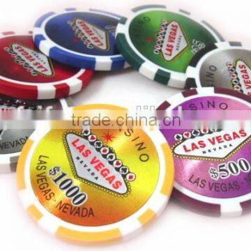 2015 hot sale las vages poker chips,can custom logo