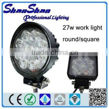 27W IP68 CREE LED Work Light for Offroad/led light for truck