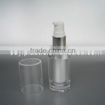 Plastic 30ml silver color cosmetic bottle