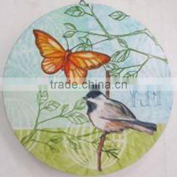 alibaba website wrought iron home decoration with unique printed butterfly and bird