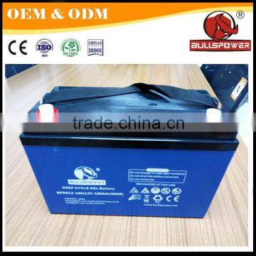 12V 100ah 105ah 110ah agm deep cycle gel silicone lead acid battery