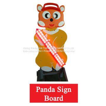 panda sign board