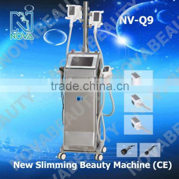 2016 trending products Q9 multiheads cool tech fat freezing slimming machine with rf&photon