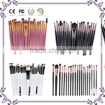China suppliers kabuki brush 20 piece synthetic hair girls' cosmetic makeup brush set
