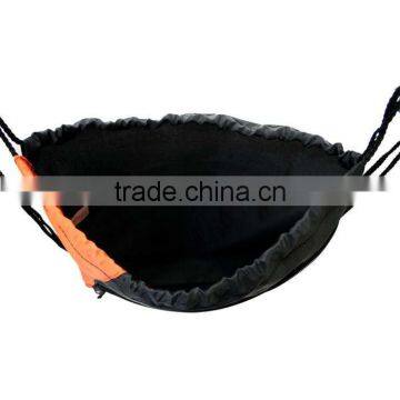 210D Polyester Colorblock Drawstring Backpack photo-4