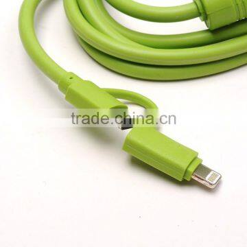 JL-043DB Yiwu Jiju Usb Charger Cable Flat Cable Dongguan 2 In 1 Usb Cable