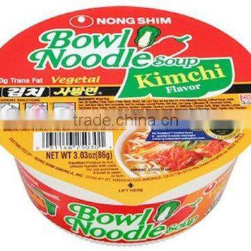 Nongshim Bowl Noodle Kimchi