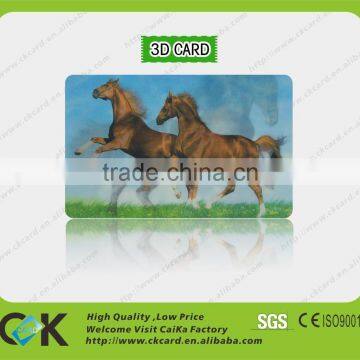 H-Q PET Printed 3D Lenticular effect gift Card