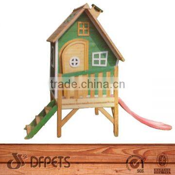 Dreamlike Colorful Kid Play House With Slide And Steps DFP020L