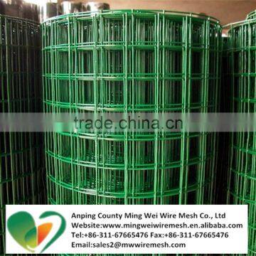 Good quality 1/2" square aperture galvanized or pvc coated welded wire mesh