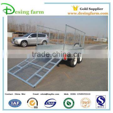 Trailer floor mesh for trailer cage