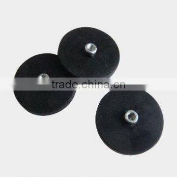 Black rubber coated super magnet