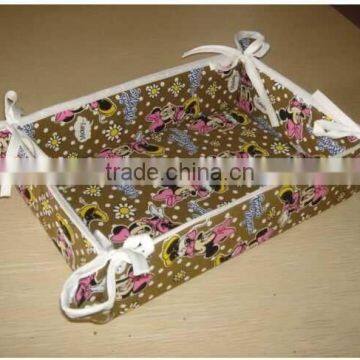 Rectangle Folding Washable Woven Fabric Baking Bread Basket photo-2
