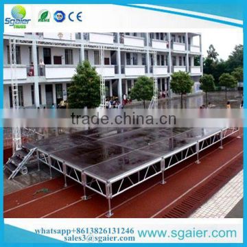 20ft by 24ft easy assemble aluminum stage for school activities